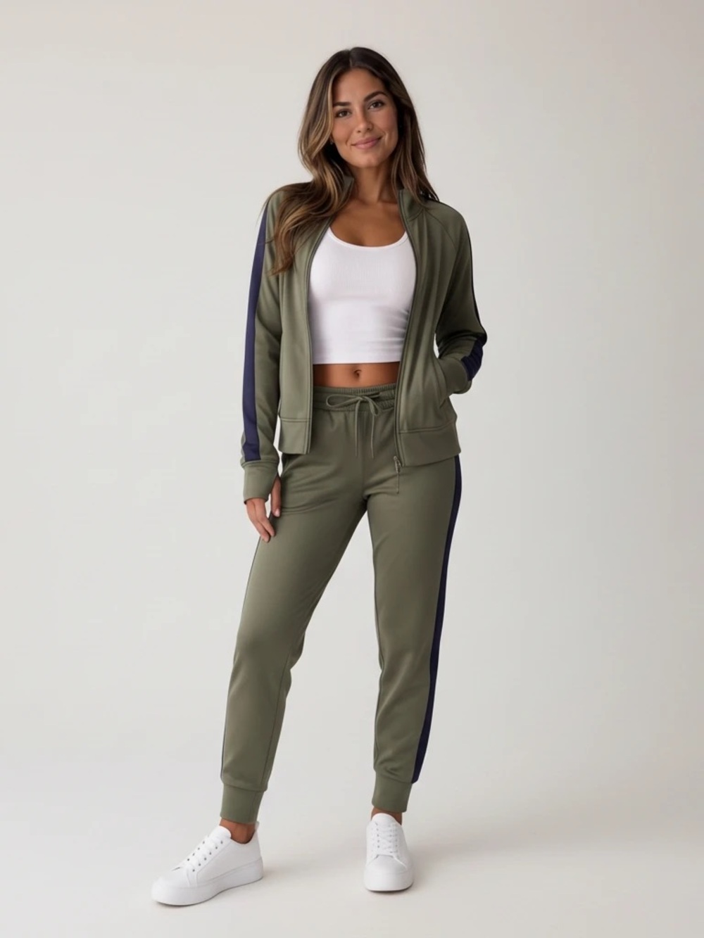 OFFLINE By Aerie Fastrack Jacket Olive Fun Women’s Small Activewear, Athleisure